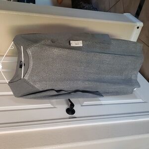 a.n.a Gray Long Sleeve Dress